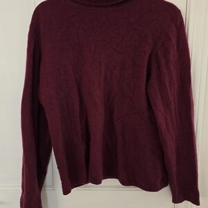 Charter Club Burgundy Turtleneck Sweater